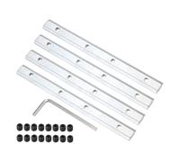 PATIKIL Connettore rigore Diritto da 7,1 Pollici, 4 Pz T/V Slot Connettore Estrusione Alluminio Angolare Viti Chiave con Viti M6 per Profilo Alluminio Serie 30 (Argento)