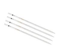 PATIKIL Contagocce Graduato Pipette, 4 pz 2ml Riutilizzabili Borosilicato Vetro Pipette per Trasferimento Liquido per Laboratorio, Chimica, Trasparente