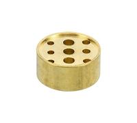 PATIKIL Contenitore Incenso Ottone Incenso Bruciatore Cono Bastoncino Contenitore con 9 Fori Incenso Supporto Base per Yoga Spa Stanza Casa Ufficio 0,8" Dia. 0,4" Alto