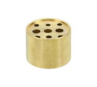 PATIKIL Contenitore Incenso Ottone Incenso Bruciatore Cono Bastoncino Contenitore con 9 Fori Incenso Supporto Base per Yoga Spa Stanza Casa Ufficio 0,8" Dia. 0,6" Alto