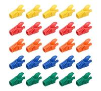 PATIKIL Copertura Connettore Plug RJ45, 50Pcs Copertura per Cavi di Rete Cat5 Cat5E Cat6 Cat7 per Laptop Computer Desktop Router Smart TV Telecamere di Rete Stampanti, 5 Colori