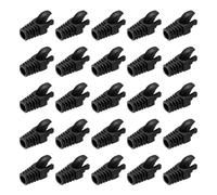 PATIKIL Copertura per Spinotto RJ45, 50Pcs per Cavo di Rete Cat5 Cat5E Cat6 Cat7 per Laptop Computer Desktop Router Smart TV Telecamere di Rete Stampanti, Nero