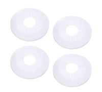 PATIKIL Copertura Tubo Acqua Decorazione 1.97"-3.07" (50-78mm), 4Pz Copri Tubi Termosifoni Copertura per Tubi Riscaldamento Piastra Scudetto Colletto Radiatore per Tubo Parete, Bianco