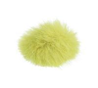 PATIKIL Copri Microfono In Pelliccia 5mm x 55mm Protezione Antivento Per Microfono Interno Esterno Giallo 1 Confezione