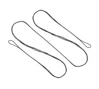 PATIKIL Corda per Arco Ricurvo, Corde Tiro Arco Sostituzione 14 Fili Corda Arco Lungo per Attrezzatura Tiro Arco Universale, Nero Amo 66"(Effettivo 62")