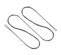 PATIKIL Corda per Arco Ricurvo, Corde Tiro Arco Sostituzione 14 Fili Corda Arco Lungo per Attrezzatura Tiro Arco Universale, Nero Amo 58"(Effettivo 54")