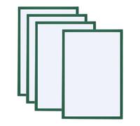 PATIKIL Cornice Magnetica A3, 4pz Cornici Magnetiche Autoadesive per Esposizione di Foto Riutilizzabili a Doppia Faccia per Frigorifero Finestra Parete Opere Arte, Verde