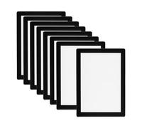 PATIKIL Cornice Magnetica per Foto 6x8, 8 Pezzi di Cornici Magnetiche A5 Autoadesive Riutilizzabili per Frigorifero Finestra Parete, Nero
