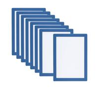 PATIKIL Cornice Magnetica per Foto 6x8, 8 Pezzi di Cornici Magnetiche A5 Autoadesive Riutilizzabili per Frigorifero Finestra Parete, Colore Blu Chiaro