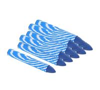 PATIKIL Crayon per Marcatura Legname, Confezione da 12, 4"x0.55" Esagonali in Cera per Segnare Pneumatici per Legno, Vetro, Ceramica, Cartoni, Tessuti, Pietra, Blu