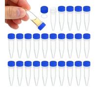 PATIKIL Criogenico Plastica da 1,5 ml, Fiale Criogeniche da 25pz, Provette Congelate Vite, per Laboratorio Scientifico, Tappo Blu