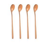 PATIKIL Cucchiaio Tè Freddo con Manico Lungo, 4Pz 6" 304 Acciaio Inossidabile Cucchiai Caffè Lunghi Cucchiai Cocktail per Mescolare Cocktail Tè Freddo Accessori Bar, Oro Rosa
