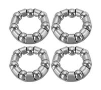 PATIKIL Cuscinetto a Sfera per Pedivella Bici 15/64 Pollici x 7 Sfere, 4pz Cuscinetti Bicicletta in Acciaio Inossidabile Ricambi Accessori per ASSE Posteriore Bici, Argento