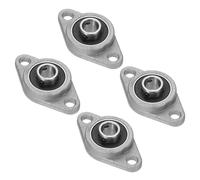 PATIKIL Cuscinetto Blocco Cuscino 5/16"/Foro 8mm, 4Pz Lega Zinco Acciaio Montato Flangia Blocco Cuscino con Inserimento Cuscinetti Sfera Auto-Alrigomento per Macchinari Agricoltura