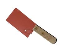 PATIKIL Custodia in Pelle PU per Coltello Carne, Protezioni per Coltelli Chef impermeabili Protezione per Coltelli Larghi Copertura Mannaia per Cucina Casa, Arancione Chiaro