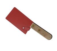 PATIKIL Custodia in Pelle PU per Coltello Carne, Protezioni per Coltelli Chef impermeabili Protezione per Coltelli Larghi Copertura Mannaia per Cucina Casa, Arancione Chiaro