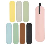 PATIKIL Custodia protettiva per penna stilografica da 15,2 cm, 8 pezzi, in pelle PU, custodia protettiva per penne a sfera da ufficio, 8 colori