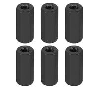 PATIKIL Dadi Esagonali M3, 6pz Distanziali Filettati M3 Alluminio da 12 mm L, Vite Distanziale Metallo Femmina Distanziatore per Bulloni M3 Droni per Auto Rc Stack Scheda Madre, Nero