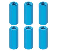 PATIKIL Dadi Esagonali M3, 6pz Distanziali Filettati M3 Alluminio da 20 mm L, Vite Distanziale Metallo Femmina Distanziatore per Bulloni M3 Droni per Auto Rc Stack Scheda Madre, Blu
