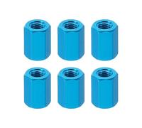 PATIKIL Dadi Esagonali M3, 6pz Distanziali Filettati M3 Alluminio da 8 mm L, Vite Distanziale Metallo Femmina Distanziatore per Bulloni M3 Droni per Auto Rc Stack Scheda Madre, Blu