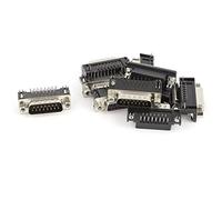 PATIKIL DB15 2-Filo Maschio Femmina Jack 15-Pin Porta Terminale per PCB Scheda 10pz