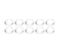 PATIKIL Diametro 10mm Doppio Convesso Lente, 10pz Acrilico LED Ottico Convesso Condensatore Lente per Fisica Aule Laboratori, Trasparenti