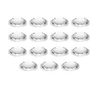 PATIKIL Diametro 29mm Lente Piano Convessa,15 Pezzi Altezza 8.5mm PMMA Acrilico Lente Ottica Convessa Condensatore con Bordo per Torcia Bicicletta,Trasparente