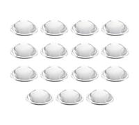 PATIKIL Diametro 36mm Lente Convessa Piatta, 15 Pezzi Altezza 12.5mm PMMA Acrilico LED Ottica Convessa Lente Condensatore con Bordo per Torcia Auto Bicicletta Faretto Anteriore,Trasparente