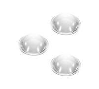 PATIKIL Diametro 52mm Lente Convessa Piatta, 3 Pezzi Altezza 22mm Lente Ottica Convessa Acrilica LED con Bordo per Torcia Auto Bicicletta Faro Proiettore, Trasparente