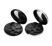 PATIKIL Dispenser per monete, portatile, organizer per monete, compatto, in alluminio, per portafogli auto, tasca in nichel, nero, argento