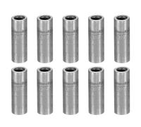 PATIKIL Distanziali Acciaio M5, 10pz Distanziali Metallici Acciaio 5mm ID x 10mm OD x 30mm L Vite Distanziale Acciaio al Carbonio Distanziatore Rotondo per Viti da 1/5 Pollice o M5