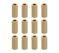 PATIKIL Distanziali in Ottone M6, 12pz Distanziali Metallici in Ottone 6mm ID x 10mm OD x 20mm L, Distanziali a Vite per Bulloni 1/4 Pollice o M6