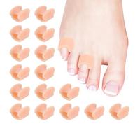 PATIKIL Distanziatori per dita dei piedi, 12 pezzi, separatori in gel per dita dei piedi, per donne e uomini, per sovrapporre e arricciare le dita dei piedi, correttori e raddrizzatori, beige