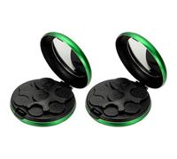 PATIKIL Distributore Di Monete, 2Pc Organizzatore Portatile Di Monete Sorter Di Cambio Custodia Compatta In Alluminio Da Tasca Per Portafogli Auto Tasca Quarter Dime Nickel, Verde