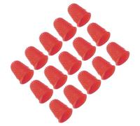 PATIKIL Ditale in Silicone per Dita, 15Pz Protezione per Dita in Silicone Proteggi Dita Mano Coperture Pad Guardia per Ufficio Conteggio Cucito, Rosso Taglia Xs
