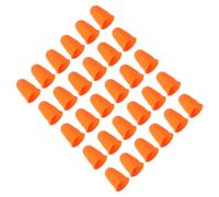 PATIKIL Ditale in Silicone per Dita, 30Pz Protezione per Dita in Silicone Proteggi Dita Mano Coperture Pad Guardia per Ufficio Conteggio Cucito, Arancione Taglia L