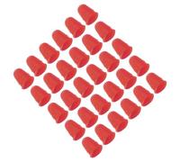 PATIKIL Ditale in Silicone per Dita, 30Pz Protezione per Dita in Silicone Proteggi Dita Mano Coperture Pad Guardia per Ufficio Conteggio Cucito, Rosso Taglia Xs