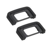 PATIKIL DK-25 Oculare Paraluce Anello Oculare, 2 Pezzi Anello Oculare Protettore Accessorio Sostituto per Nikon Ostacolare Riflessi e Protezione da Graffi e Luce Solare, Nero