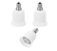 PATIKIL E12 a E26/E27 Luce Presa Adattatore 3pz Lampada Supporto Converte Vite Base Convertitore per Alogena CFL Luce Lampadina Bianco