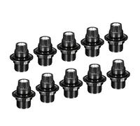 PATIKIL E14 Lampadina Supporto Luce Presa, 10pz Vite Filettatura LED Lampadina Lampada Supporto per Pendente Luci, Nero