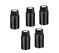 PATIKIL E14 Lampadina Supporto Luce Presa, 5pz Filetto LED Lampadina Lampada Supporto per Pendente Luci, Nero