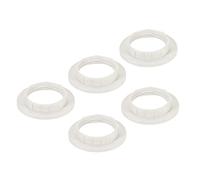PATIKIL E14 Luce Presa orings, 5pz Lampada Paralume Supporto Adattatore oring per Luce Fissaggi, Colore Bianco