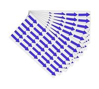 PATIKIL Etichette Adesive Piccole Freccia, 180 Pezzi Etichetta Adesiva Codice Colore per Gas Flusso Direzione Ispezione Difetto Marcatura, Blu, 30x12mm