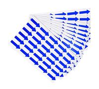 PATIKIL Etichette Adesive Piccole Freccia, 300 Pezzi Etichetta Adesiva Codice Colore per Gas Flusso Direzione Ispezione Difetto Marcatura, Blu, 30x12mm