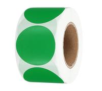 PATIKIL Etichette Adesive Termiche Rotondo 1,5", 500Pz Etichette Adesive Termiche Dirette Circolari Adesivi Stampante Termica Autoadesivi per Aule Ufficio, Verde