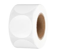 PATIKIL Etichette Adesive Termiche Rotondo 1,5", 500Pz Etichette Adesive Termiche Dirette Circolari Adesivi Stampante Termica Autoadesivi per Aule Ufficio, Bianco