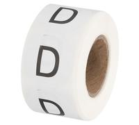 PATIKIL Etichette Inventario Lettera D, Adesivi Lettere Maiuscole 1" Adesivi Autoadesivi Tondi Cerchio per Codifica (1 Rotolo/Totale 500Pz) per Ufficio