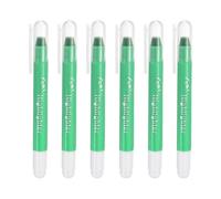 PATIKIL Evidenziatori ad asciugatura rapida, 6 evidenziatori fluorescenti a tinta unita, girevoli, per casa, ufficio, documenti, scrittura, pittura, organizzazione colorazione, verde