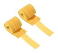 PATIKIL Fasce elastiche per le mani da boxe, 2 pezzi, lunghezza 248 cm, guanti da pugno in cotone, cinghie da polso, protezione per Muay Thai, arti marziali, kickboxing, bende gialle