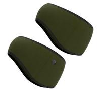 PATIKIL Fascia Riscalda Orecchie, 2 Pezzi Fascia Polare Elasticizzata Invernale Fascia Sudore Running Essenziale per Jogging Camminata Sci, Verde Oliva